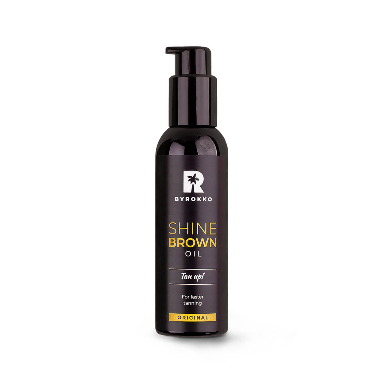 Shine brown fast tan body oil.